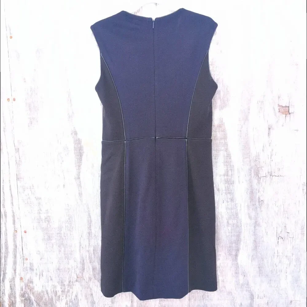 Tory Burch Natalee Ponte Wool Blend Sheath Dress MinimalistLuxe Tonal Women'sMed
